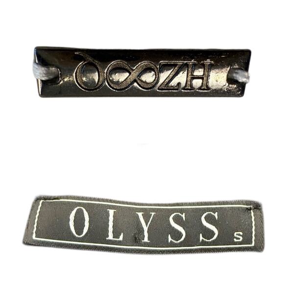 OLYSS NYC‎ Artsy Streetwear Hooded Zip Dress Punk Goth Embellished Edgy Jewels S - Picture 7 of 10